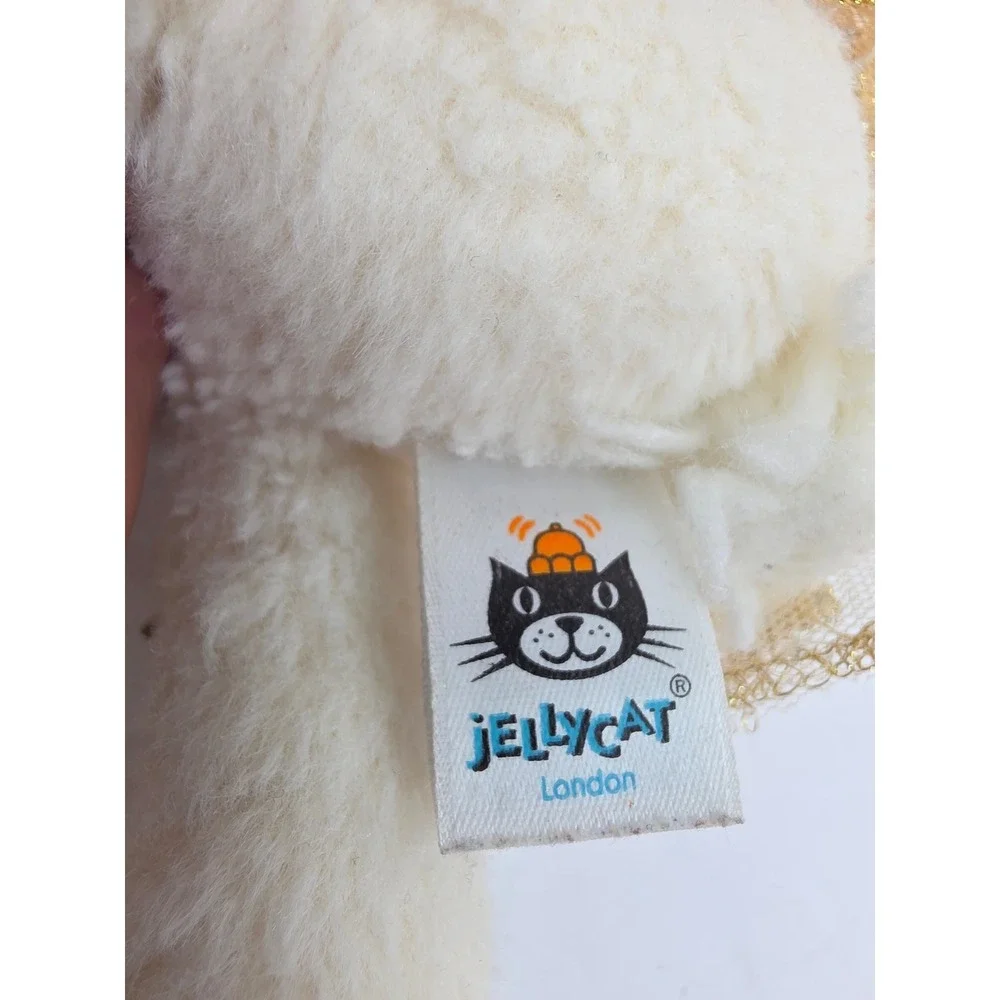 Jellycat Arabesque Bunny Ballerina Plush Cream Gold Tutu Stuffed Animal‎ 11